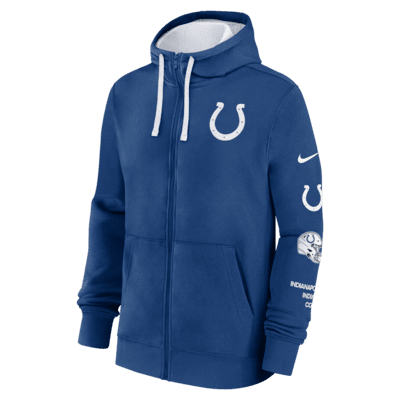 Indianapolis Colts Club Men's Nike NFL Full-Zip Hoodie