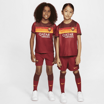 A S Roma 2020 21 Home Fussballtrikot Set Fur Jungere Kinder Nike De