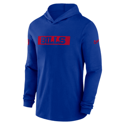 Playera de manga larga con gorro Nike Dri-FIT NFL para hombre Buffalo Bills Sideline