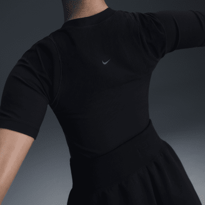 Damska koszulka z krótkim rękawem Dri-FIT Nike Zenvy Rib