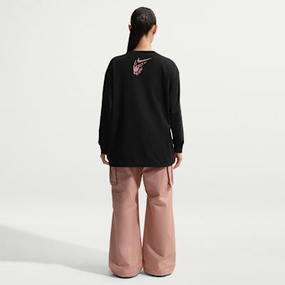 ナイキ スポーツウェア ウィメンズ オーバーサイズド ロングスリーブ Tシャツ