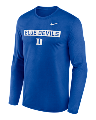 Мужская футболка Duke Primetime Legend 2-Hit Nike Dri-FIT College Long-Sleeve
