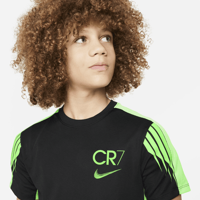 Playera de fútbol Dri-FIT Academy23 para niños talla grande CR7