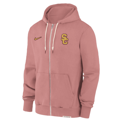 Sudadera con gorro universitaria Nike Dri-FIT de cierre completo para hombre USC Trojans Sideline Player