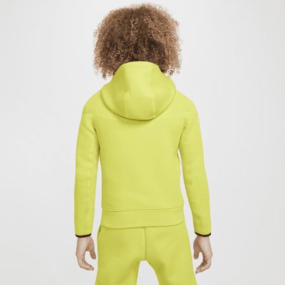 Nike Sportswear Tech Fleece-hættetrøje med lynlås til større børn (drenge)