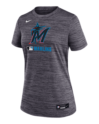 Женская футболка Miami Marlins Authentic Collection Velocity Nike Dri-FIT MLB