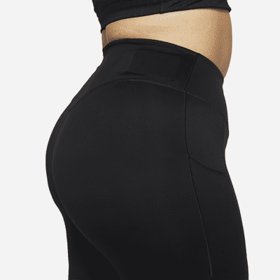 Nike Go Women's Firm-Support High-Waisted 20cm (approx.) Biker Shorts with Pockets (Plus Size)