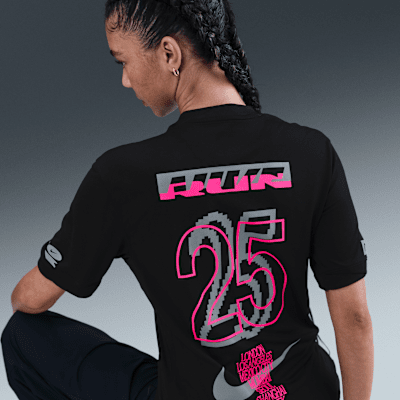 Jersey de correr Dri-FIT con gráfico para mujer Nike