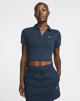 Женские шорты Nike Sportswear Essential Short-Sleeve Polo Top