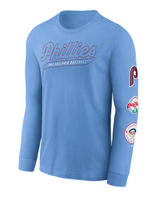 Мужская футболка Philadelphia Phillies Cooperstown Knockout Nike MLB Long-Sleeve