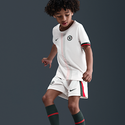 Segunda equipación Stadium Chelsea FC 2025/26 Equipación de tres piezas Replica Nike Football - Niño/a pequeño/a