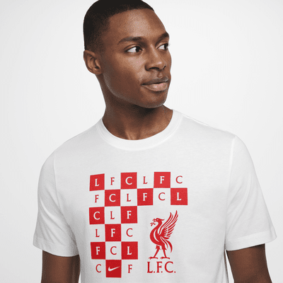 Liverpool FC Men's Nike Soccer Checkered T-Shirt