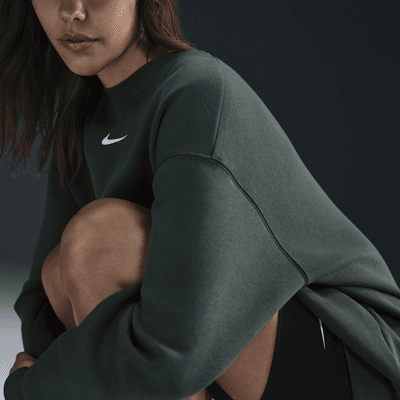 Nike Sportswear Phoenix Fleece Bol Kesimli Sıfır Yaka Kadın Sweatshirt'ü