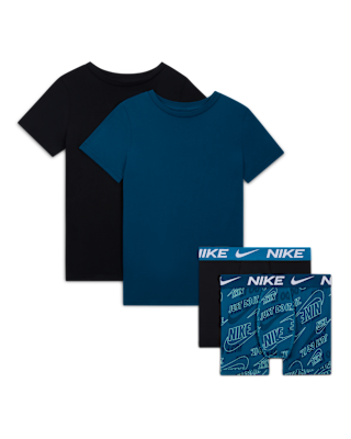 Подростковые  Nike Big Kids' Boxer Briefs and Undershirts 4-Piece Set