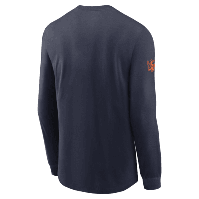 Denver Broncos Sideline Team Issue Men's Nike Dri-FIT NFL Long-Sleeve T-Shirt