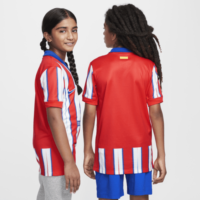 Atlético Madrid 2024/25 Stadium Home Big Kids' Nike Dri-FIT Soccer Replica Jersey