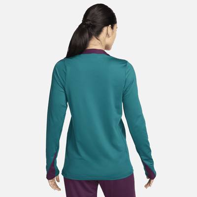 París Saint-Germain Strike Camiseta de fútbol con cuello redondo de tejido Knit Nike Dri-FIT - Mujer