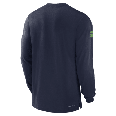 Seattle Seahawks Sideline Player Team Issue Men’s Nike Dri-FIT Long-Sleeve Top