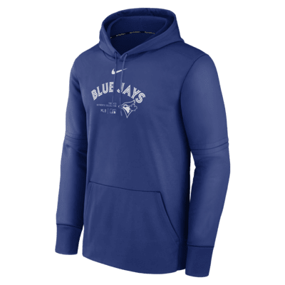 Toronto Blue Jays Authentic Collection Practice Men's Nike Therma MLB Pullover Hoodie