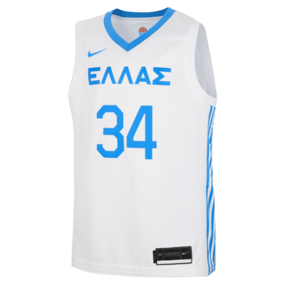 Giannis Antetokounmpo Griekenland Nike basketbaljersey voor kids