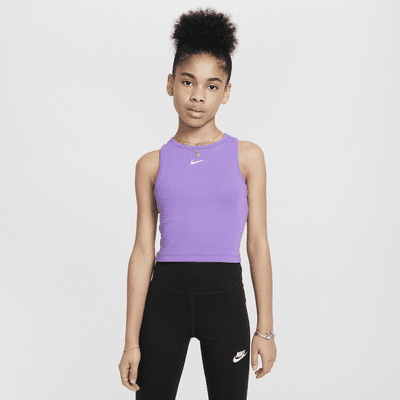 Nike Sportswear geribde tanktop voor meisjes