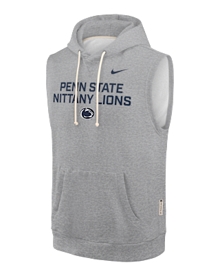 Мужское худи Penn State Sideline Nike Dri-FIT College Sleeveless Pullover Hoodie