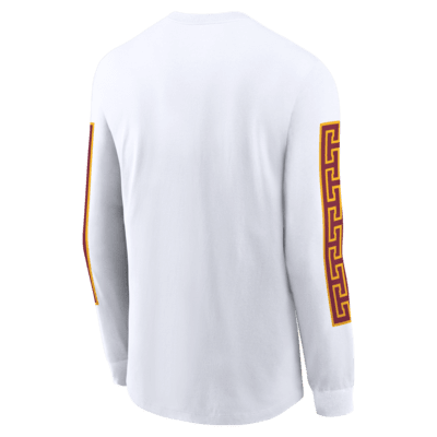 Playera de manga larga universitaria Nike para hombre USC Trojans Local Spirit Slogan