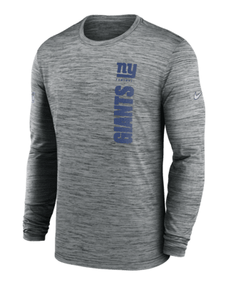 Мужская футболка New York Giants Sideline Velocity Nike Dri-FIT NFL Long-Sleeve