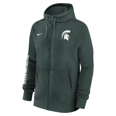 Michigan State Spartans Sideline Team Issue Men's Nike College Full-Zip Hoodie