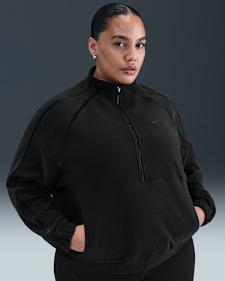 Женские  Nike One Therma-FIT 1/2-Zip Oversized Top (Plus Size)