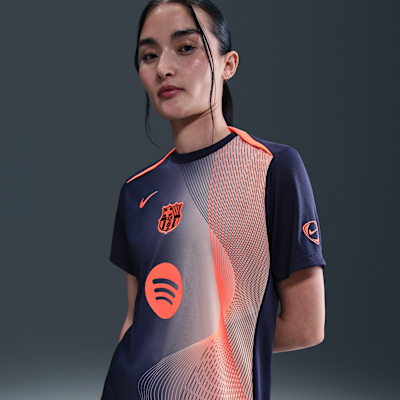 FC バルセロナ アカデミー プロ サード ウィメンズ ナイキ Dri-FIT トータル 90 サッカー プレマッチ トップ