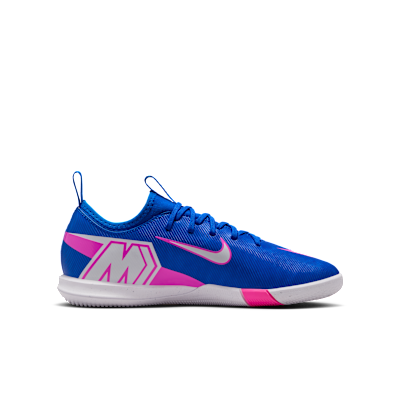 Tacos de fútbol para cancha cubierta de corte low para niños de preescolar y grandes Nike Jr. Mercurial Vapor 16 Academy