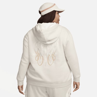 Sudadera con gorro sin cierre de tejido Fleece para mujer Serena Williams Design Crew (talla grande)