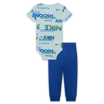 Nike Sportswear Playful Exploration Baby (12-24M) Printed Bodysuit and Pants Set