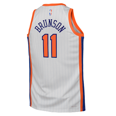 Jersey Nike Dri-FIT de la NBA Swingman para niños talla grande Jalen Brunson New York Knicks 2024/25 City Edition