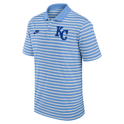 Kansas City Royals Cooperstown Striped Victory Men's Nike Dri-FIT MLB Polo from Nike - $85