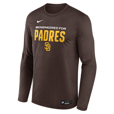 San Diego Padres Authentic Collection Team Issue Men's Nike Dri-FIT MLB Long-Sleeve T-Shirt