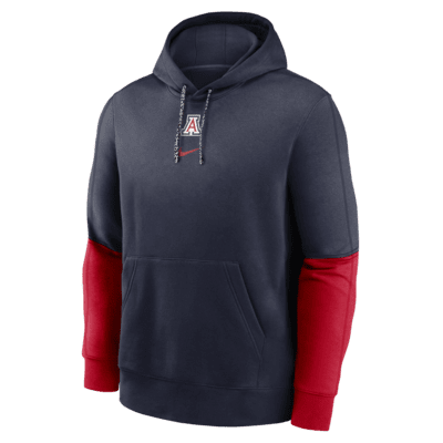 Arizona Wildcats Sideline Team Issue Club Men's Nike College Pullover Hoodie