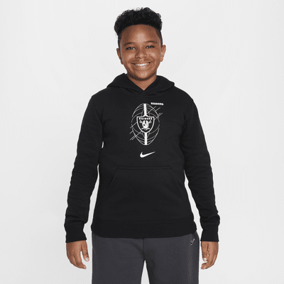 Las Vegas Raiders Icon Nike NFL-hoodie voor kids