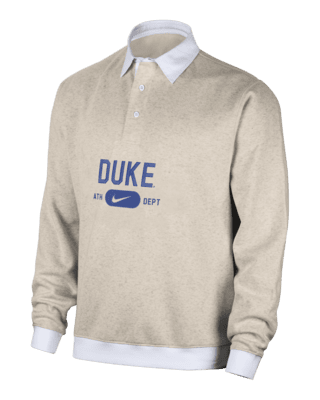 Мужские  Duke Club Fleece Nike College Long-Sleeve Polo