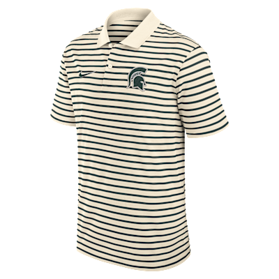 Michigan State Striped Men's Nike Dri-FIT College Polo