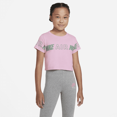 Nike Air Big Kids' (Girls') Cropped T-Shirt. Nike.com