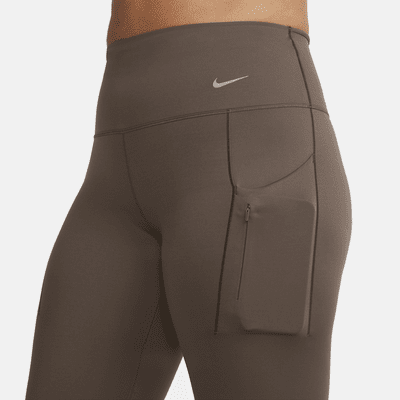 Leggings a tutta lunghezza a vita alta con tasche e sostegno elevato Nike Go – Donna