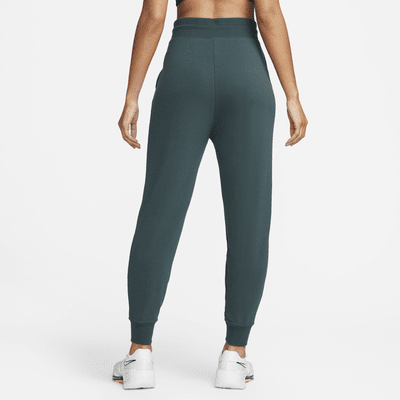 Nike Dri-FIT One Women's High-Waisted Full-Length Open-Hem French Terry  Tracksuit Bottoms