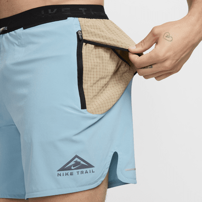 Shorts de running con forro de ropa interior Dri-FIT de 18 cm para hombre Nike Trail Second Sunrise