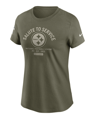 Женская футболка Pittsburgh Steelers Salute to Service Sideline Nike NFL