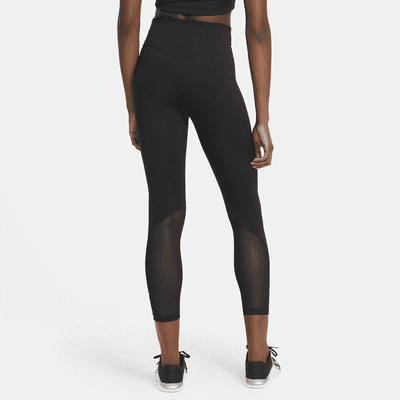 Leggings a 7/8 a vita media con inserti in mesh Nike Pro – Donna