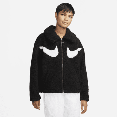 nike fleece swoosh jacket