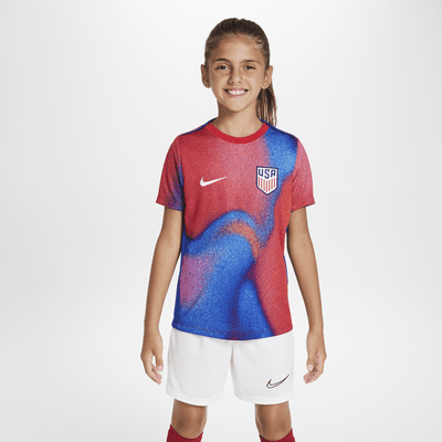 USMNT Academy Pro Big Kids' Nike Dri-FIT Soccer Pre-Match Short-Sleeve Top