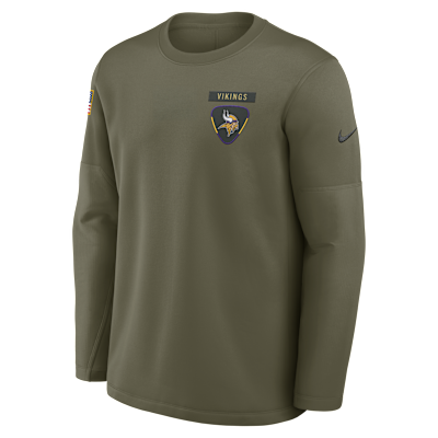 Minnesota Vikings Salute to Service Sideline Triumphant Win Coach Men's Nike NFL Pullover Crew